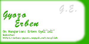 gyozo erben business card
